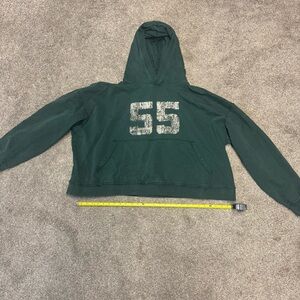 Distressed Green 55 Men’s Hoodie XXL